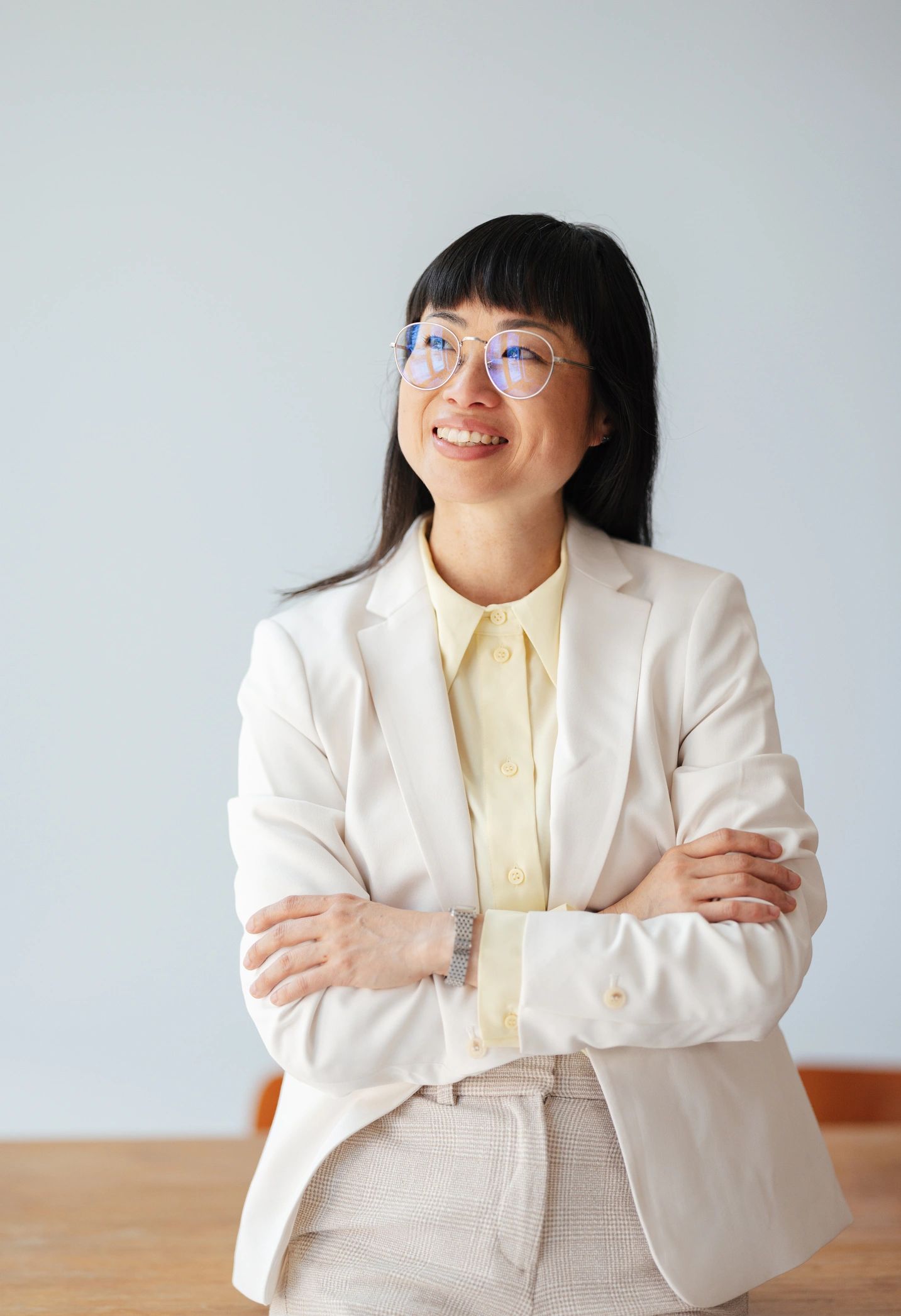 Confident female coach portrait